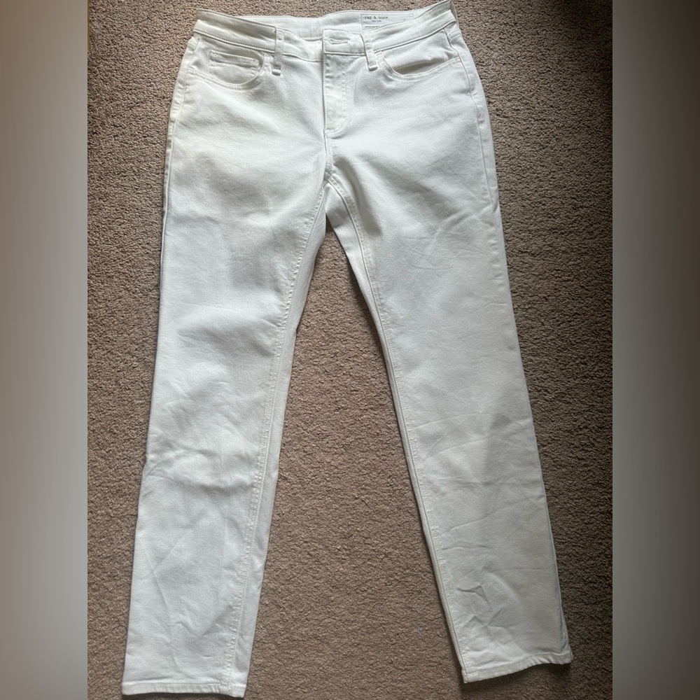 Rag & Bone Off-White Denim Jeans